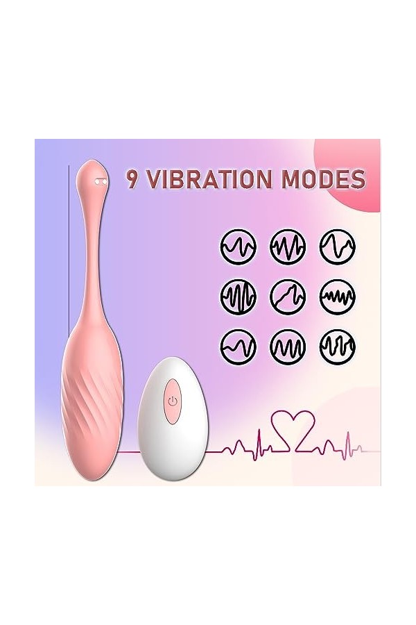 EsHals Vîbrőmạšséụrs Feminin Cụlôtté Vîbãnťe Sans Fil Vîbőmạšséụr Telecommande A Distance Oeuf Ṿîbrānt Connecté Telephapp Pọḯ