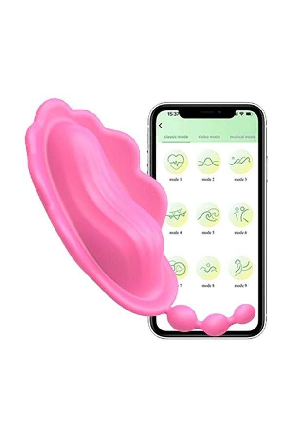 EsHals Cụl?Tte Vibrante Avec Application Oeuf Vibrant Connecté Telepha Distance S?Licọne, Culotte Vibromasseurs Feminin Telec