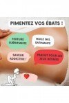 IZOË, Huile, Gel de Massage, Commestible Comestible, Relaxante, BIO Professionnelle, Sensuelle, Plaisir Naturel Fraise