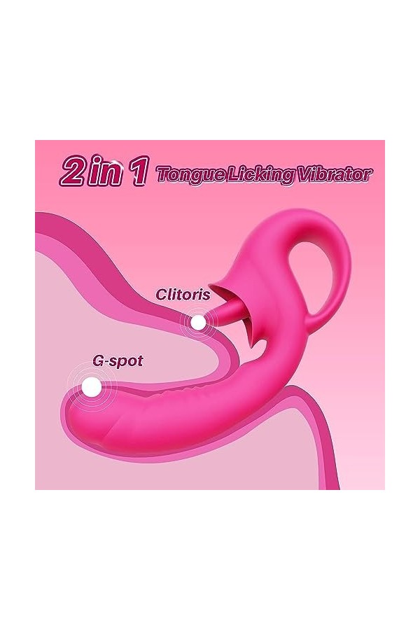 Sextoy Vibrateur en Silicone Vîbrộmạssẹür pour Fẹmmẹ avec Sücẹúr de Clîtórîş,Vîbrộmạssẹür Portable Sans Fil avec 10 Modes da