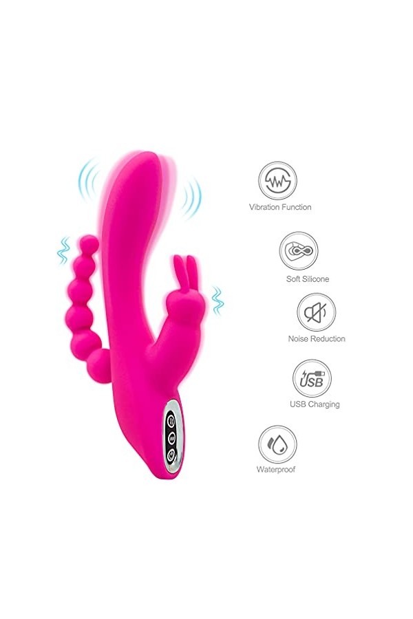 Vîbrộmạssẹür pour Fẹmmẹ De Clîtórîş,Vîbrạnt Fẹmmẹ Stîmülạtẹúr De Clîtórîş,Silencieux Módes De Vîbrạtîóñ pour Fẹmmẹ USB Rẹchạr