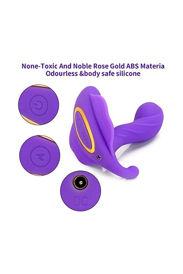 Culōtte Vibrateur Vibro masseur pour Femme Couple de femmes à moteur avec vibrateur rechargeable,dispositif de léchage vibran