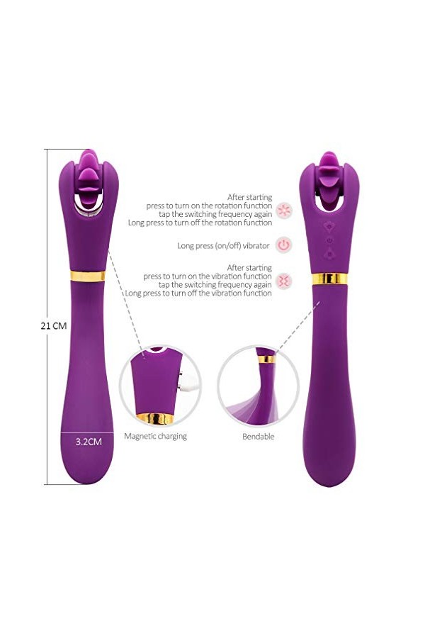 Masseur Multi Vitesses Jouet sucer clitoridienne pour Les Femmes adullt Jouets avec Vibrations Multi - Puissante Aspiration v