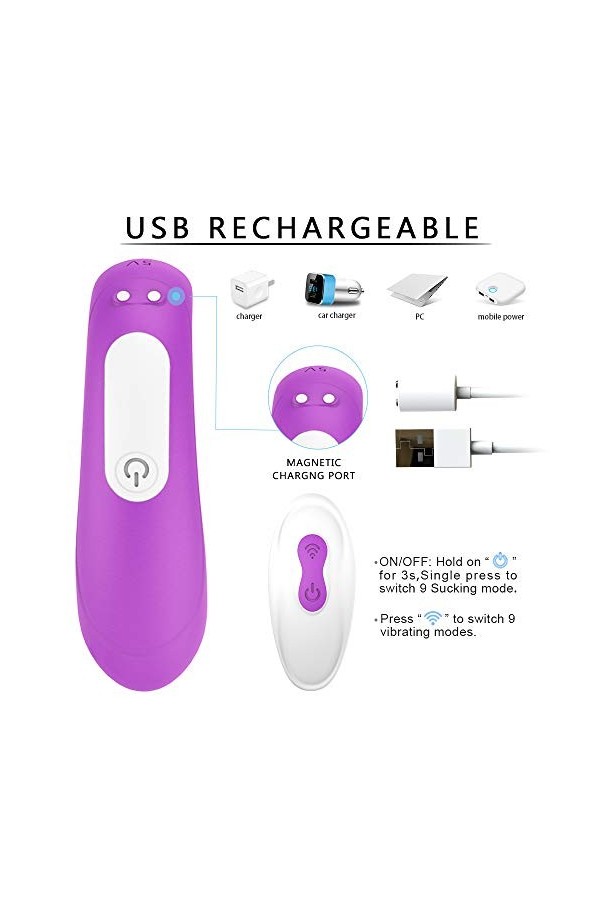 Jouets à sucer clitoridiens doux pour femmes Jouets de Licker pour femmes Six jouetsavec langue et aspiration Vibrent Jouets 