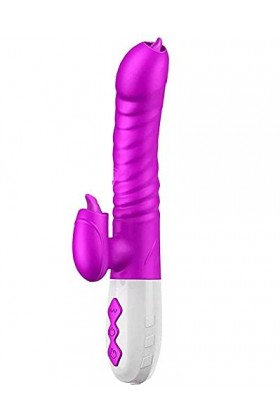 Vibrateur à léchage de langue,Masseur électrique portable télécommandé sans fil,recharge USB 100% étanche,9 modes de relaxati