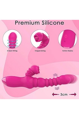 -Jouets Sucer Clitoridienne Pour Les Femmes Licker Jouets Pour Les Femmes Jouetavec La Langue Et Sucer Lèche Orale Vibrent La