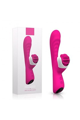 Jouet a sucer Cli ^ torial mains libres pour femmes,Modes de succion avec vibration de vitesse,simulateur de langue vibrante,