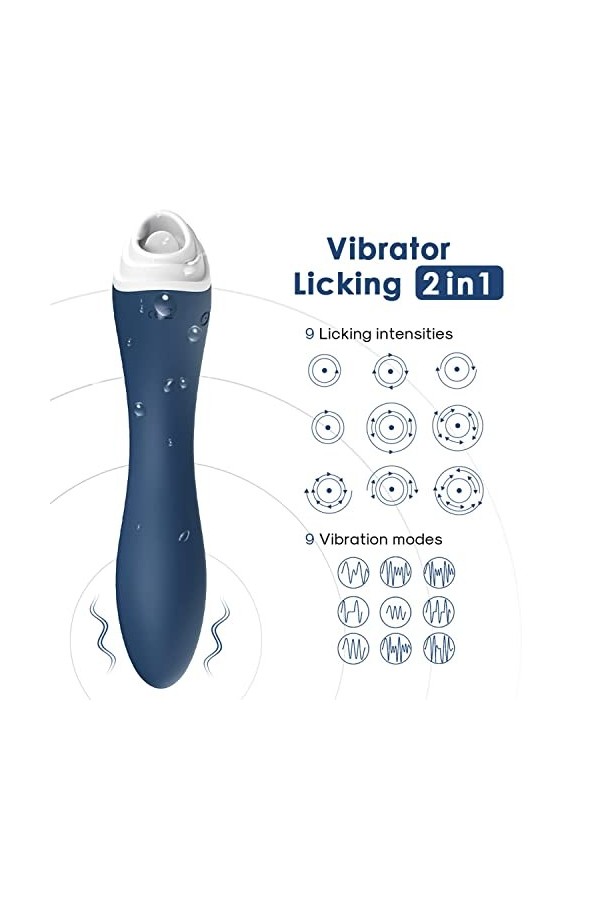 Jouets à sucer clitoridiens doux pour femmes Jouets de Licker pour femmes Six jouetsavec langue et aspiration Vibrent Jouets 