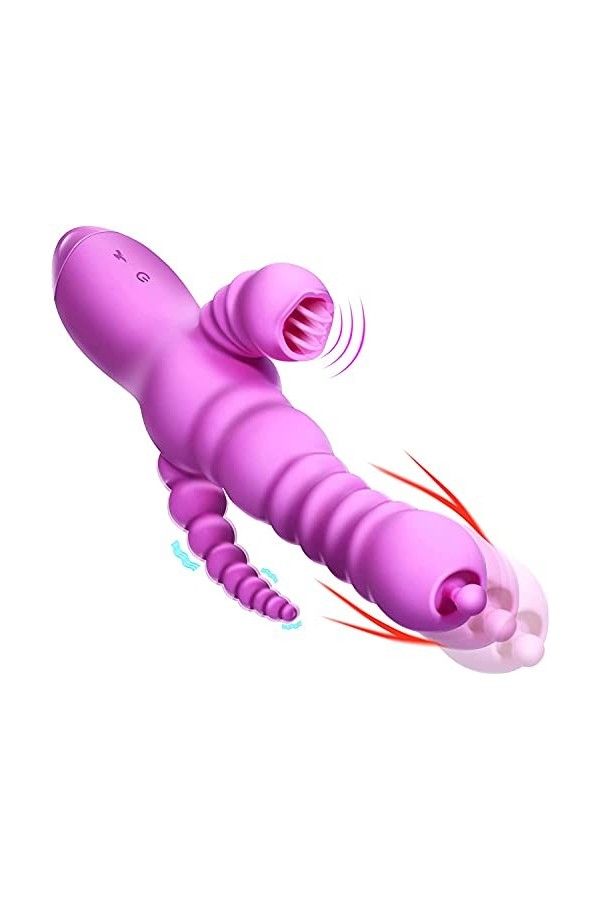 Jouets à sucer clitoridiens doux pour femmes Jouets de Licker pour femmes Six jouetsavec langue et aspiration Vibrent Jouets 