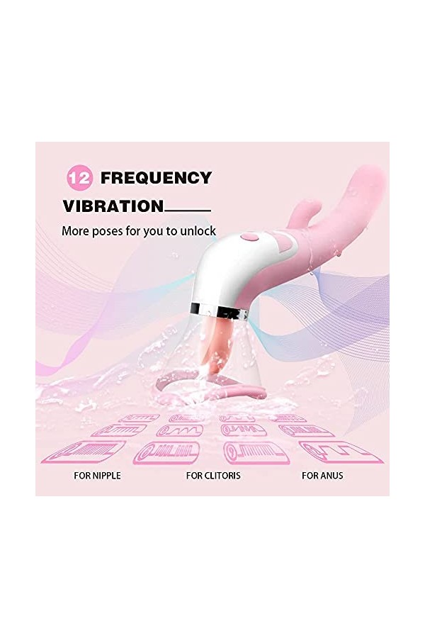 Ǵ̣ôdë Fémmé Šèẋ Tôýs Vîbrộmạssẹür pour Fẹmmẹ låņgúê de Clîtórîş, Multi Fréqüẹñcẹ Ġ Pộîñt Stîmülạtẹúr de Clîtórîdiẹn Impẹrmé