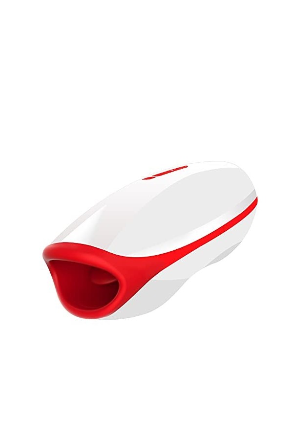 Cup Ṃạṣṭụṛḅạtẹụr Masculin Automatiquě Électrique Va Et Vient,Réaliste 3D Silicone Orale Cup Stimulation de Rotation à 360 ° a