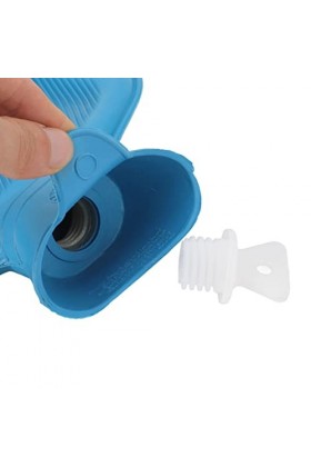 Pssopp Silicone Enema Bag Portable Flexible Soft Enema Kit Facile à Utiliser Santé Débits Réglables Bleu 