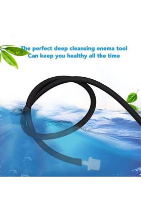 Tube de lavement, kit de lavement en silicone professionnel pour purge intestinale pour la maison 100 cm/39,4 pouces 
