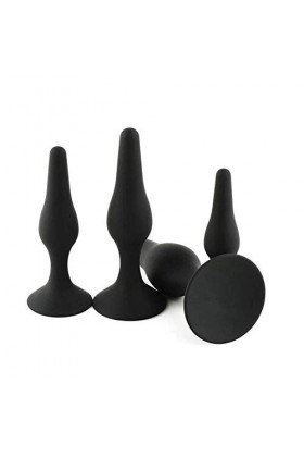 QMWH-4 Jouets dEntraînement Noirs de Taille Progressive, Durables et Confortables Ḁṉḁl Plṳg Ḁṉḁle Femme Prôsṱḁṱe Deḇṳṱḁṉt Ho