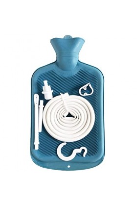 UHLSNHK Kit de 2 Sacs de Lavement 2 L nettoyant pour Lavement en Caoutchouc avec bouillotte 4,9 Pieds Tuyau de 4,9 Pieds vann