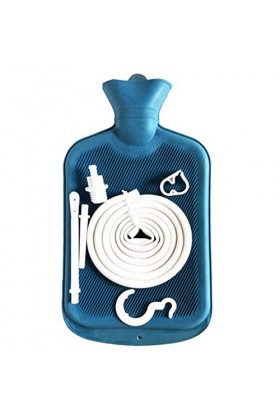 UHLSNHK Kit de 2 Sacs de Lavement 2 L nettoyant pour Lavement en Caoutchouc avec bouillotte 4,9 Pieds Tuyau de 4,9 Pieds vann