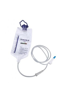 LenTLy Sac de Lavement Domestique, Sac de Lavement Anti-âge en PVC Inodore de Grande capacité Réutilisable Facile à Utiliser 