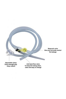 Kit De Tuyau De Lavement, Kit De Sac De Lavement En Silicone Pour Eau, Café, Nettoyage du Côlon, 1,5 M, Tube De Lavement, Sea