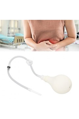 Shanrya Kit dAmpoule de Lavement en Silicone, Matériau en Silicone pour Ampoule de Lavement Anti-Retour Facile à Utiliser po