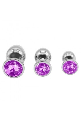 KK08-Violette Ensemble Trois Tailles De 3 Pcs Confortables Plugs anals aAewhejxhsdsh