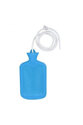 Focket Ensemble de Douche à Lavement, Kit de Sac de Lavement, Silicone Sûr Non Toxique, Utilisations Multiples pour Le Nettoy