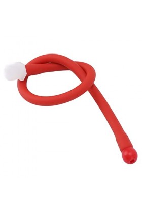 Jeanoko Tube de Lavement, Tube de Lavement de Remplacement Hygiénique Réutilisable Rouge pour Salle de Bain 50 CM 