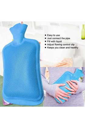 Kit de sac de lavement, ensemble de sac de lavement à la maison enlevant le résidu 2L pour se baigner pour lhôpital Bleu 