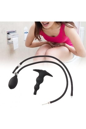 Naroote Kit de Lavement Gonflable, Kit de Lavement en Silicone Souple Anti-âge pour Hôtel Style 2 Anti-Refoulement 