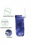 Telismei Sac à lavement souple avec canule, Poche 2 Litres, de l, Kit lavement, Vagin Nettoyeur nettoyage intestinal, Bleu, 2