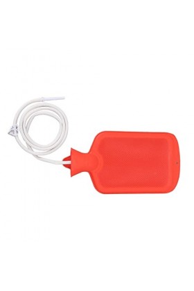 Biitfuu Enema Shower Set, Enema Bag Kit Opération Facile et Sûre pour Le Nettoyage de Désintoxication Rouge 