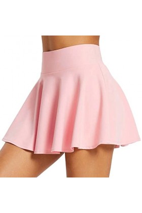 Jupe de tennis pour femme - Courte - Imprimé tendance - Mini jupe avec pantalon - Jupe de tennis - Avec poches - Avec pantalo