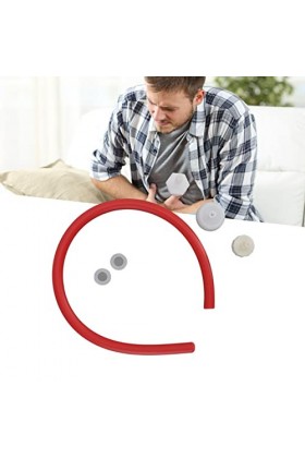 Omabeta Tube de Lavement, Tube de Lavement en Silicone Flexible et Sûr, Réutilisable pour Une santé Saine 150cm/59.1in 