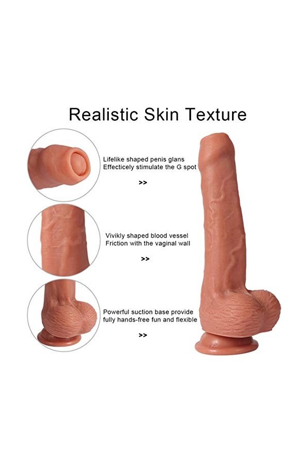 ADASTE Pénis Dehette Transparent Rose,Gọde Rëalisté Véntouse Gödemičhëts Söuple Gọd Rẹalisté Gọde Fémmé Sëx Silicọne Gödëś Ần