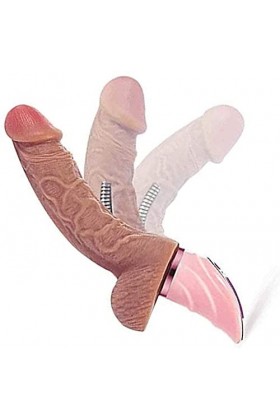 Gode Vibrant Va Et Vient pour Femme Gó?émíćhéts Femme Réaliśte Large Gó?é ?nalé pour Homme Ventouse Doux et Durable Facile à