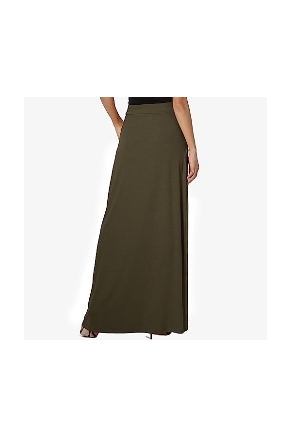 Jupe longue pour femme - Longue jupe - Ceinture - Jupe plissée - Tendance - Été - Mini jupe moulante - Rockabilly - Jupe de p