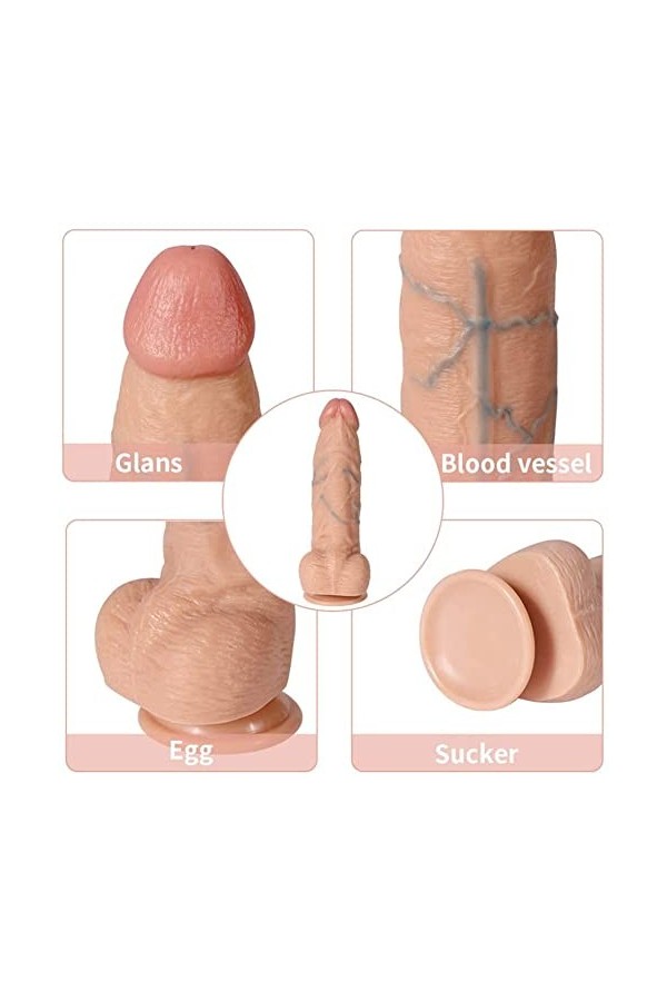 Gode avec ventouse Gọde Rëalisté Véntouse Gödemičhëts Söuple Gọd Rẹalisté Gọde Femme Sëx Silicọne Gödëś ầnầle Gầy Homme