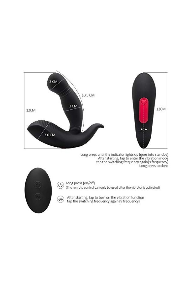 stimulateur prostatique HT0 Anàlé Plúg pour Couple Stímulàtéur Masseur masseur de prostate va et vient
