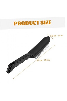 NIYANGLE 4 Pièces Brosse En Acier Inoxydable Brosse De Nettoyage En Métal Nettoyant Pour Gril Outils De Nettoyage De Gril Blo