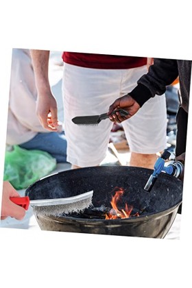 Healeved 4 Pièces Brosse De Barbecue En Métal Pour Barbecues Et Fumeurs DExtérieur Brosse Pour Barbecue Casserole Poêle Bros