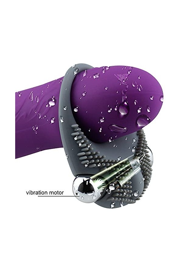 Sěx Toýspour pour Hômme Anneau Vibrant Pénis Feminin Masculin Pｅnis Anneau Vibr-Ant Penien pour Homme et Couple, Reglable A