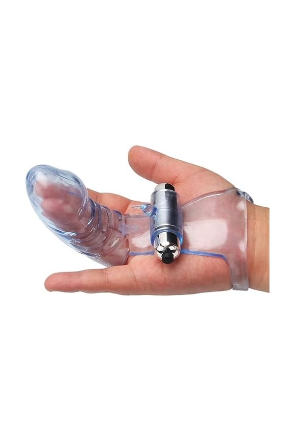 Vîbrante Sé???ýs Doigt femme portable Ĝ ŜPot VibṛAtoṛ Jóúet masseur 10 modèles de vitesse - Fonctionne sur batterie - Doigt 