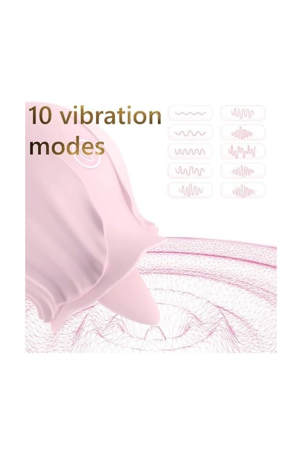 Pink Vîbrømásseúrs Fẹmînin Clìtøridîén Súcëúr Sèxtôyse Sèxtôy Couple Plaîsir Femme portable avec 10 modes Masseur Ġödê Fêmmë