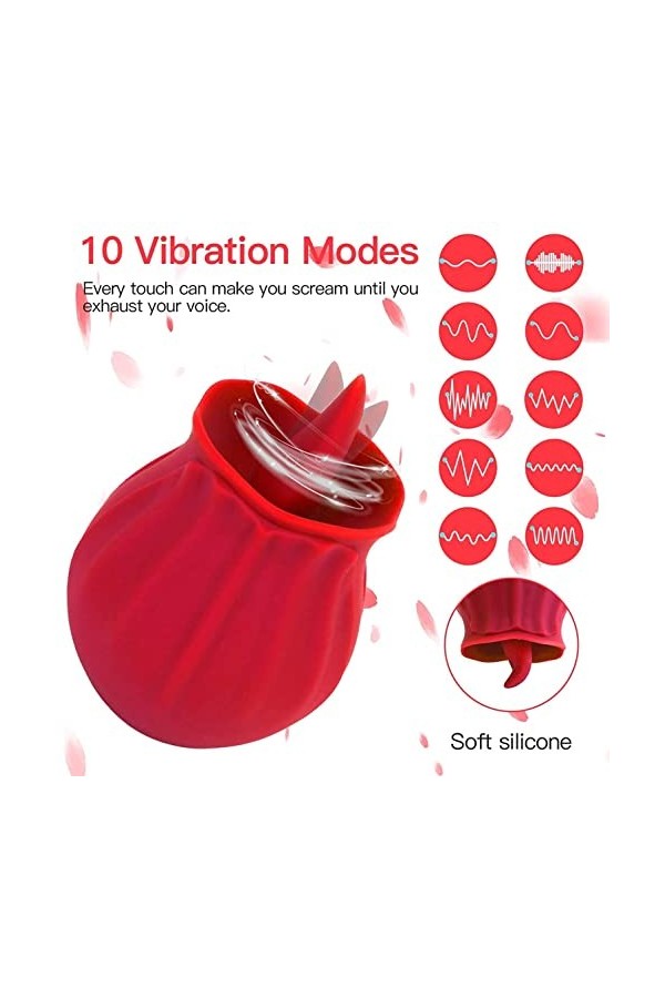 Vîbrømásseúrs Fẹmînin Clìtøridîén Súcëúr Sèxtôyse Sèxtôy Couple Plaîsir Femme portable avec 10 modes Masseur Ġödê Fêmmë Šêẋ T
