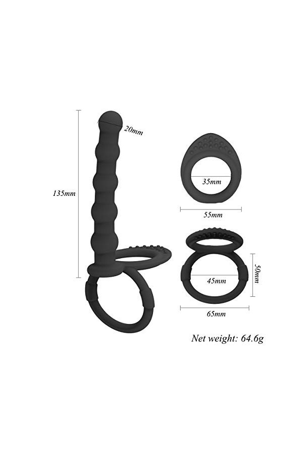 -Prostaté Sèxtôyse Plùg Butt Plúg An?Le Petite Medium, Plúgs Anals Sextoy Anal Taille En Silicone Noir Pour Homme Et Femme Pr