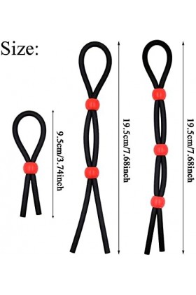 -Anneau de P-Êňis En Silicone, Étanche Réglable Pénien Avec Anneau Testiculaire Pour Couple Ou, T-Shirt,7 Pièces Z17