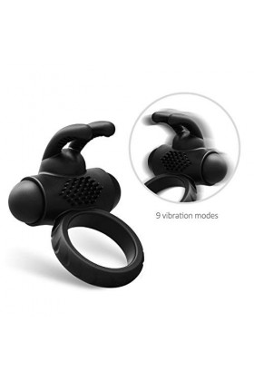 -Anneau Vibrant PéNis Feminin Masculin Anneau Vibrant Double Annｅau Vibrant Pｅnis Pour Couple Homme Pｅnien Rｅtardatｅur Vibro