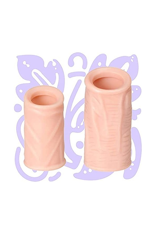 Stimulateur Point G Manchon de verrouillage pour homme Penis Crystal Manchon de pénis pour hommes Thread Extension Cock Sleev
