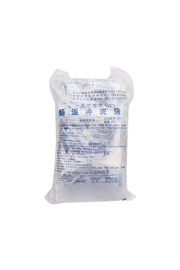 Sac de lavement,Sac de Lavement, 20 Pièces Sac Dirrigateur de Lavement Sac de Lavage Intestinal Nettoyage Kit de Sac de Dési