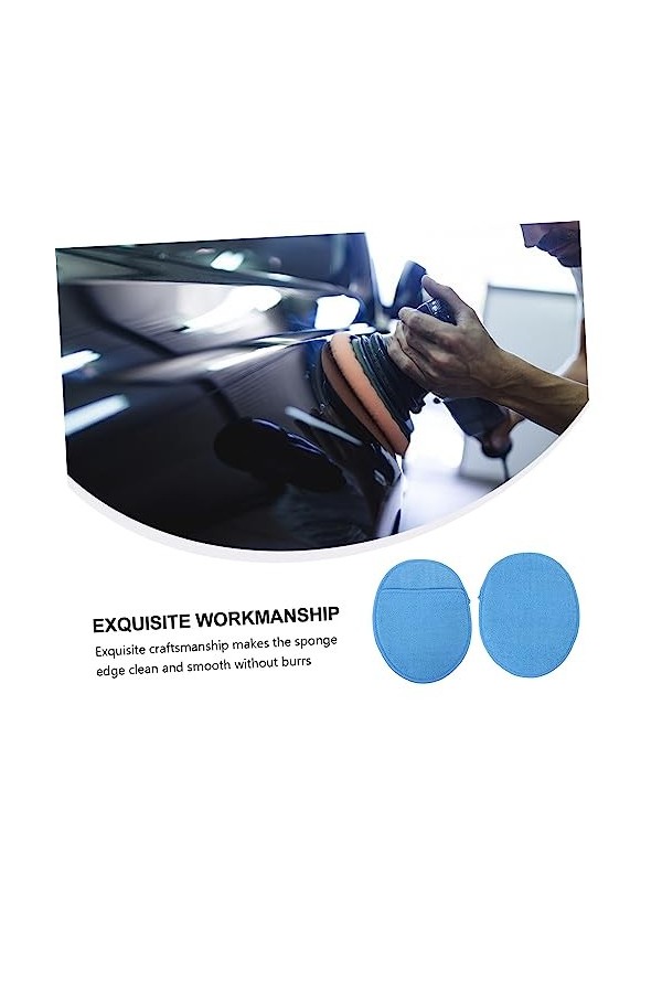 Mobestech 6 Pièces Éponge DÉpilation De Voiture Applicateur De Cire Automatique Applicateur De Cire en Microfibre Éponge De 