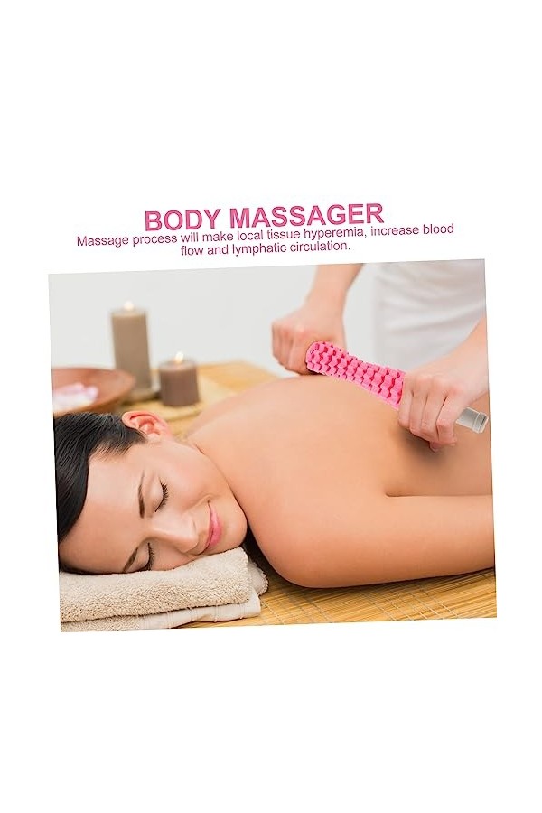 KALLORY Rouleau De Massage Manuel 1 Pièce Masseur Roulant Durable De Massage Musculaire Masseur Polyvalent Barre De Massage M